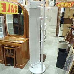 回転式姿見 ハンガーラック付き【モノ市場東海店】159の画像