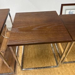 サイドテーブル　3点セットの画像