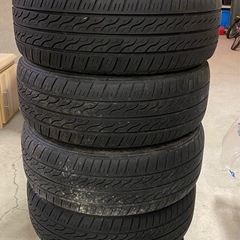 商談中　& タイヤホイール 4本セット 195/60R15 4穴　2002年製 6.5J +38の画像