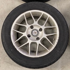 商談中　& タイヤホイール 4本セット 195/60R15 4穴　2002年製 6.5J +38の画像