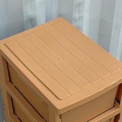 商談中】無料で！プラチェスト◇木目調◇4段◇差し上げますの画像