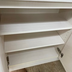 ☆ドリーム荒牧店☆ジモティー割引有☆シューズボックス WHT 現状販売の画像
