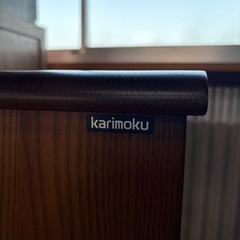 カリモク  電話台  木製の画像