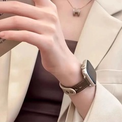 Apple Watch バンド ベージュ ブラウン 38mm 40mm 41mmの画像