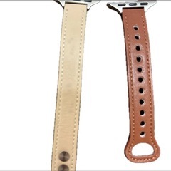 Apple Watch バンド ベージュ ブラウン 38mm 40mm 41mmの画像