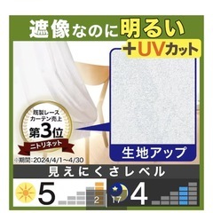 【美品】遮像・採光レースカーテン【引き取り限定】の画像