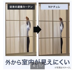 【美品】遮像・採光レースカーテン【引き取り限定】の画像