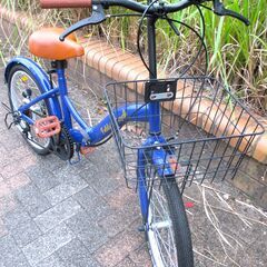 中古自転車 Folding Bichcle ミニサイクル 折り畳み 自転車 20インチ 取付型LEDライト ブルー 通勤 通学 近所のお出掛けなどにの画像