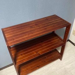 ヴィンテージラック　茶色の画像