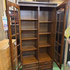 【愛品館八千代店】カリモク　コロニアルシリーズ　書棚の画像