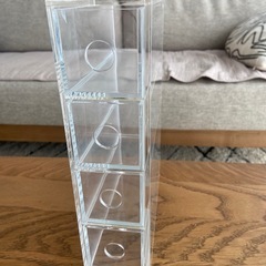 無印良品　小物収納ケース引き出し　クリア　の画像