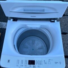 洗濯機 ハイアール 2023年 JW-U55B 5.5㎏ 家事家電 せんたくき 参考価格28,780円【安心の3ヶ月保証・送料に設置費込み】🚚自社配送時💳代引き可🚚(現金、クレジット、スマホ決済対応)の画像