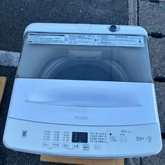 洗濯機 ハイアール 2023年 JW-U55B 5.5㎏ 家事家電 せんたくき 参考価格28,780円【安心の3ヶ月保証・送料に設置費込み】🚚自社配送時💳代引き可🚚(現金、クレジット、スマホ決済対応)の画像