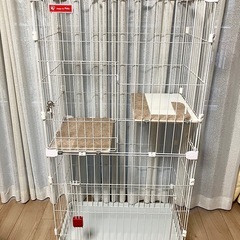 アイリスオオヤマ スリムキャットケージ 2段の画像
