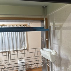 突っ張り棒式食器水切りラックの画像