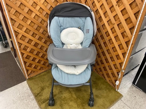 【愛品館 江戸川店】コンビ ホワイトレーベル ネムリラ AUTO SWING BEDi Long スリープシェル EG 電動ハイローチェア ID:110-025735-007