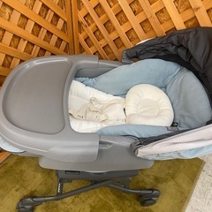 【愛品館 江戸川店】コンビ ホワイトレーベル ネムリラ AUTO SWING BEDi Long スリープシェル EG 電動ハイローチェア ID:110-025735-007の画像
