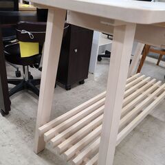 J1599【リユースのサカイ柏店】IKEA　イケア　サイドテーブル　NORRAKER　ノッルオーケル　バーチ無垢　クリーニング済　参考価格51,736円の画像
