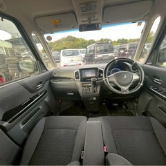 【支払総額17.8万円】h26年式スペーシアカスタム4WD車検令和9年10月機関良好 フルセグTV Bluetooth 日差し気にする方も安心カーテン付の画像
