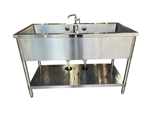 業務用 ステンレス 二槽シンク
