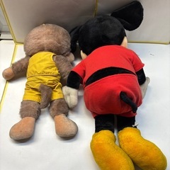 ミッキーマウス　他 ぬいぐるみ2体の画像