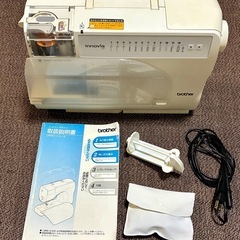【ジャンク品】起動確認済　ブラザー　ミシン　CPS01　説明書・各パーツ付きの画像