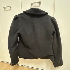 レディース　Pコート　上着　M ブラックの画像