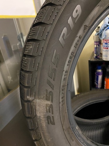 雪シーズン前準備！！　スタッドレスタイヤ　
235/55R19  PIRELLI ICE ASIMMETRICO