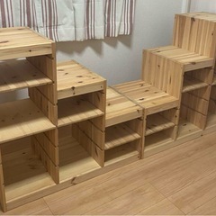 IKEA トロファスト 収納棚 木製 おもちゃ収納2台セット」