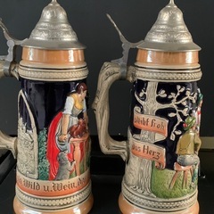 ビールジョッキ　蓋つき　4セット
の画像