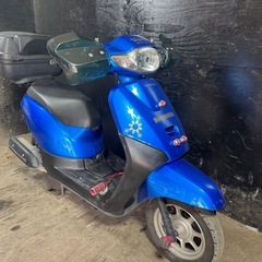 ★支払い総額3.8万円★ホンダ タクト50 AF79 修理ベース アイドリング しないため格安出品 社外ステップ！ナックルガード！！の画像