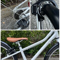 【中古自転車】コーダーブルーム asson J24 ホワイト　ジュニア自転車の画像