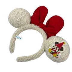 186000 Disney ディズニー ミニーカチューシャ　ニット　ツイード 3点まとめ売り [0000000002206]の画像
