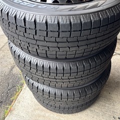 ★室内保管 トヨタ純正スチールホイール14インチバリ溝スタッドレス付き 4本1セット　1万円★の画像