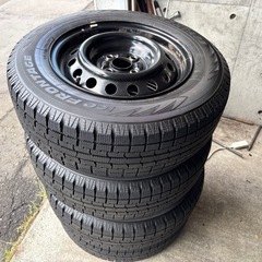 ★室内保管 トヨタ純正スチールホイール14インチバリ溝スタッドレス付き 4本1セット　1万円★の画像