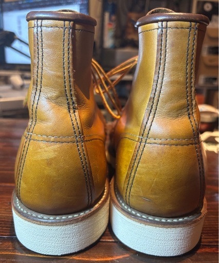 【ソール交換済】レッドウィング 875 Dワイズ US8 1/2 26.5cm サイド羽刻印、ハトメ刻印モデル