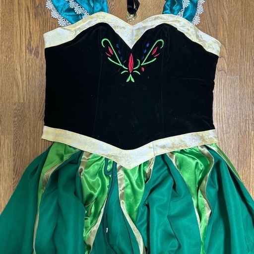 アナ雪コスプレ　Lサイズ&パニエセット　結婚式　余興衣装　誕生日　ディズニー