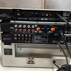 Technics システムコンポ LPジャケットサイズコンポ SL-5 / ST-5 / SU-5 / SH-E5 / RS-5 / SB-F5 システムラック•取説付属 動作品 ③の画像