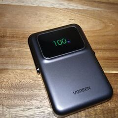 UGREEN Uno PowerBank マグネット (10000mAh Qi・7.5W USB-Cｘ1) の画像
