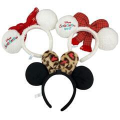 186000 Disney ディズニー ミニーカチューシャ　SnoSnow　レオパード 3点まとめ売り [0000000002212]の画像