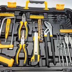 再12　工具セット ドリルドライバー 【186本組】 電動ドライバ―セット DECOの画像