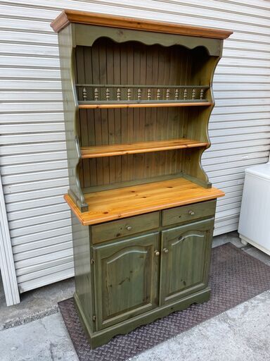 ★ 収納 棚 ウェルシュドレッサー オープンボード カップボード カントリー 風