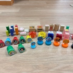 マスキングテープ41個セット&キャラクタースタンプ37個セットの画像