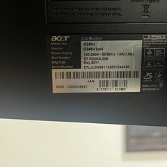PCモニターの画像