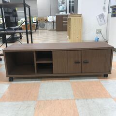【ジャングルジャングル石川金沢店】テレビ台 茶 木目調 幅(W)108×奥行(D)34×高さ(H)34cm ※クリーニング済みの画像