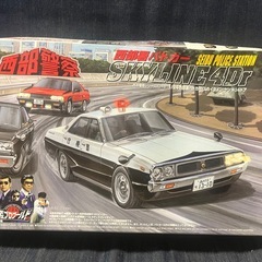早い者勝ち！西部警察 西部署パトカー SKYLINE 4Dr ケンメリ サファリ チョロQ【石原プロワールド】  の画像