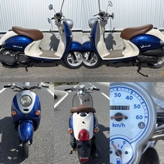 ⭐️ビーノ低燃費4ストモデル⭐️タイヤ・シート・バッテリーなどなど新品交換で快調です⭐️50cc原付スクーター⭐️の画像