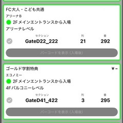 琉球ゴールデンキングスvs群馬クレインサンダーズのチケット４枚の画像