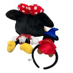 186000 Disney ディズニー ミニーマウスファンキャップ　ファンタジアミッキーマウス　カチューシャ 2点まとめ売り [0000000002221]の画像