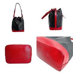ルイヴィトン M44017 ショルダーバッグ ノワール×カスティリアンレッド  LOUIS VUITTON ノエ エピの画像